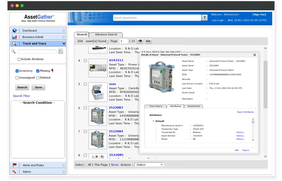 RFID Lab Tracking System with Real-Time Alerts